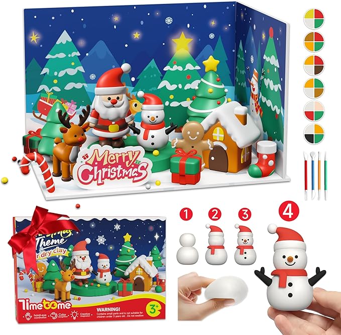 Air Dry Clay, 12 Boxs Modeling Clay for Kids, DIY Art Crafts Toy Gift Air Dry Clay Kit for Boys & Girls Ages 3 4 5 6 7 8 9 10 12