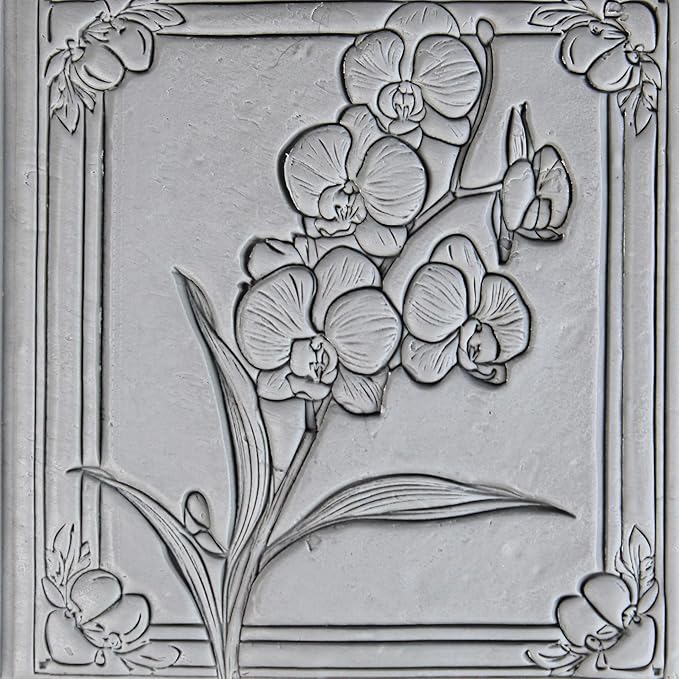 Exotic Flower Collection Clay Texture Rollers 4-Pack (4") - Flower Set #01 - Embossing Pattern Rollers for Polymer & Ceramic Clay, Pottery & Crafts