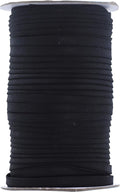 Mandala Crafts 55 Yards 1/4 Inch Black Double Fold Bias Tape for Sewing - Bias Binding Tape for Quilting Binding, Hemming, Seam, and Fabric Piping
