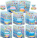 24 PCS Ocean Animal Stickers, Make a Face Sticker Sheets for Kids, Make Your Own Sea Animal Fish Tank Scene for Kids Summer Party Favors Activities
