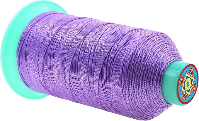 Mandala Crafts Size 277 840D T270 Bonded Nylon Thread - Lilac 800 YDs Tex 270 Heavy Duty Sewing Threads for Leather, Jeans, Weaving, Outdoor Marine Upholstery