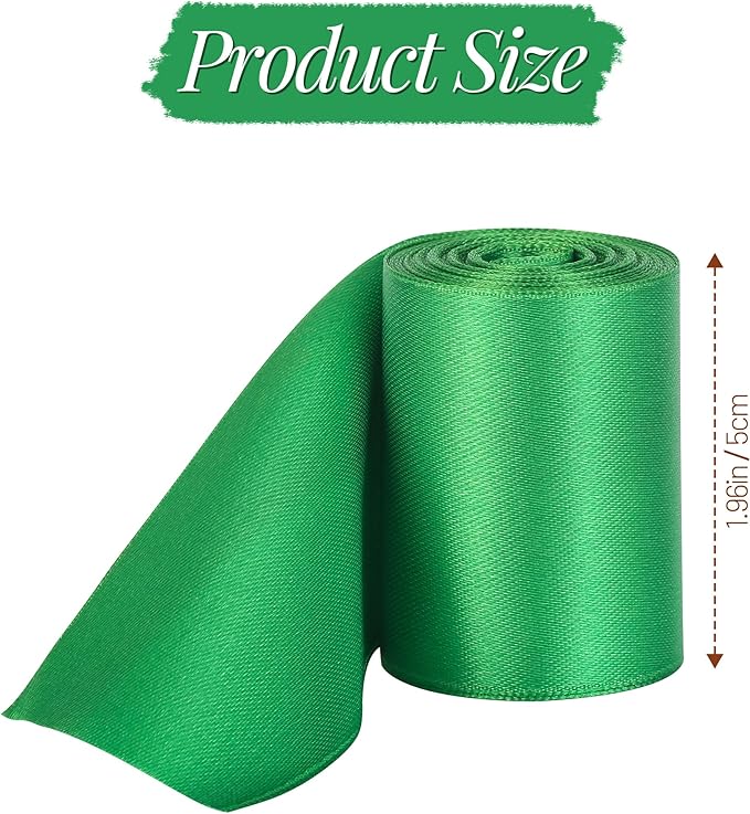 LIUYAXI 20 Colors 100 Yard Satin Ribbon Fabric Ribbon Assorted Ribbon Rolls, 2 Inch Wide 5 Yard/Roll, Rinbow Ribbons Perfect for Gift Wrapping, Crafts, Hair Bows, Wedding Party Decor,Flower Bouquet