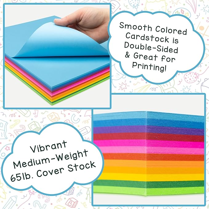 Hygloss Bright Orange Colored Cardstock - 11x17-Inch, 50 Sheets, 65 lb/ 176 gsm, Fade-Resistant, Acid-Free Color Card Stock Paper