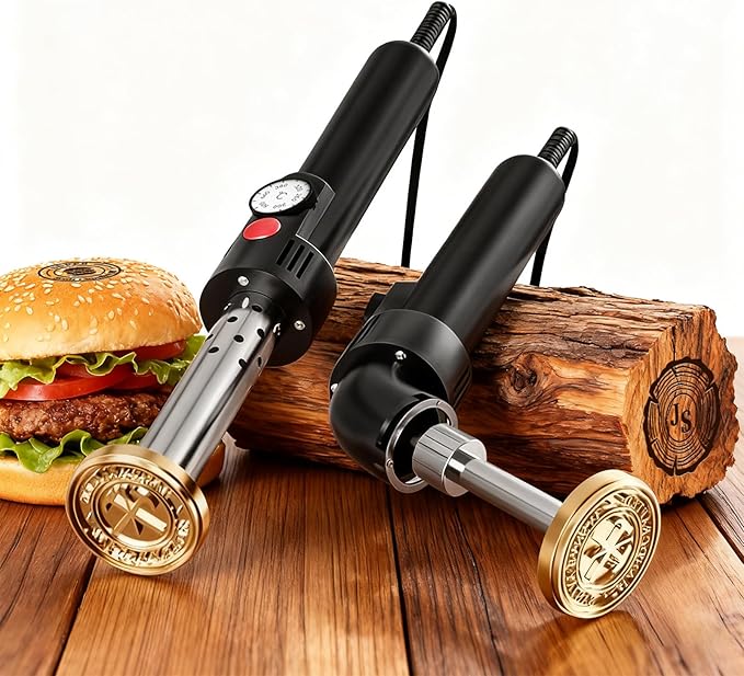Custom Electric Branding Iron for Wood, Adjustable Temperature, Personalized Logo Wood Burning Stamp for Leather, Food, DIY Woodworking Tools, Gift for DIY Woodworkers