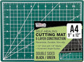 U.S. Art Supply 9" x 12" Self-Healing Cutting Mat 5-Ply - Double-Sided Green/Black Craft Mat, Non-Slip Cutting Mats for Crafts, Sewing, Quilting, Scrapbooking
