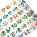 6 Rolls Garden Courtyard Landscape PET Tape Set, Pre-Cut Scenery Stickers for Journaling, Scrapbooking, and DIY Crafts, with Decorative Clip