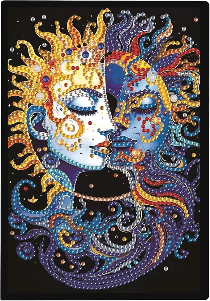DIY Diamond Painting Notebook Kit, Enchanted World, Special Shaped Diamond Art Notebook Journal Sketchbook for Writing & Drawing