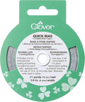 Clover Quick Bias Fusible Bias Tape .25" X11yd - Silver