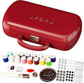 Red Sewing Project Kit, Travel Family Sewing Supplies Repair Kit Portable Small Traveler Sewing Kit Sewing Thread Accessories DIY Sewing Supplies Organizer (Red)