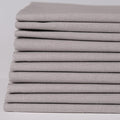 10 Pieces 18 x 21 Inches Cotton Fabric Precut Quilting Fabric Bundles Solid Colors Layer Cakes Quilt Material for DIY Craft Sewing Embroidery (Grey)