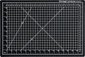 Dahle Vantage 10791 Double-Sided Premium Self-Healing Cutting Mat, 12"x18", 1/2" Grid, 5 Layers for Max Healing, Perfect for Crafts & Sewing, Black