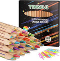 TINNIVI Rainbow Pencils for Kids Adults, 48 Pack Rainbow Colored Pencil Art Supplies for Girls Boys, Wooden Multi Colored Pencils Bulk for Coloring Drawing Sketching, Pre-sharpened, 12 Colors