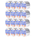 ADHES Foil Tape Aluminum Tape Heat Resistant Tape Metal Duct Tape, Withstand from 80°C to 100°C, 75mm x 50m, 16Rolls Set, for HVAC, Repair Sealing and Insulation