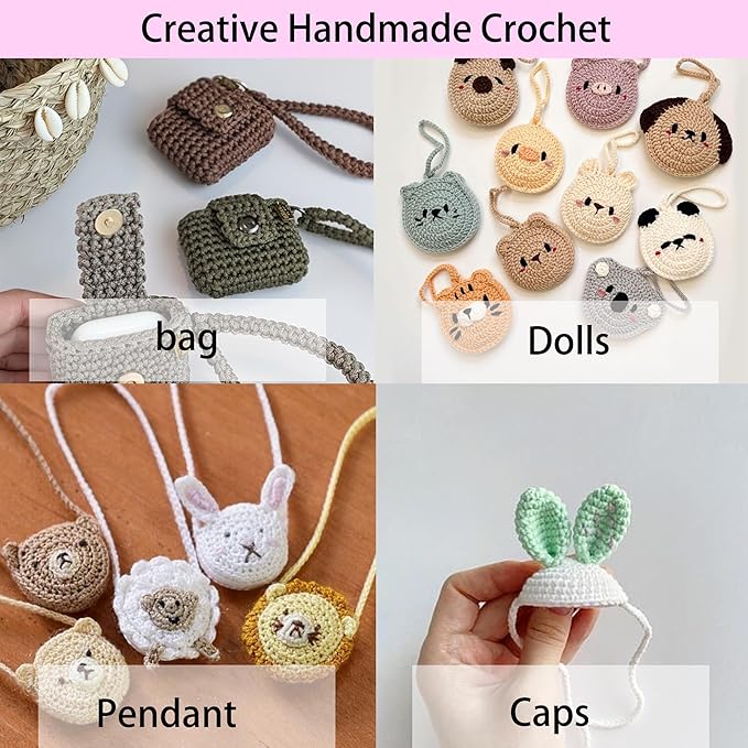 ZCLGOOD 3PCS 5mm/6.5mm/9mm Ergonomic Crochet Hooks Set, Soft Rubber Handle Aluminum Knitting Needles, Professional Yarn Craft Tools for Beginners Adults DIY Projects