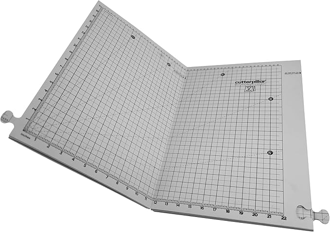 FLIP and FOLD 48 CutterPillar Versatile 5-IN-1 Mat for Travel and Storage - Fabric and Sewing Craft Projects - Self-Healing Mat 36"x48"-11"x17"