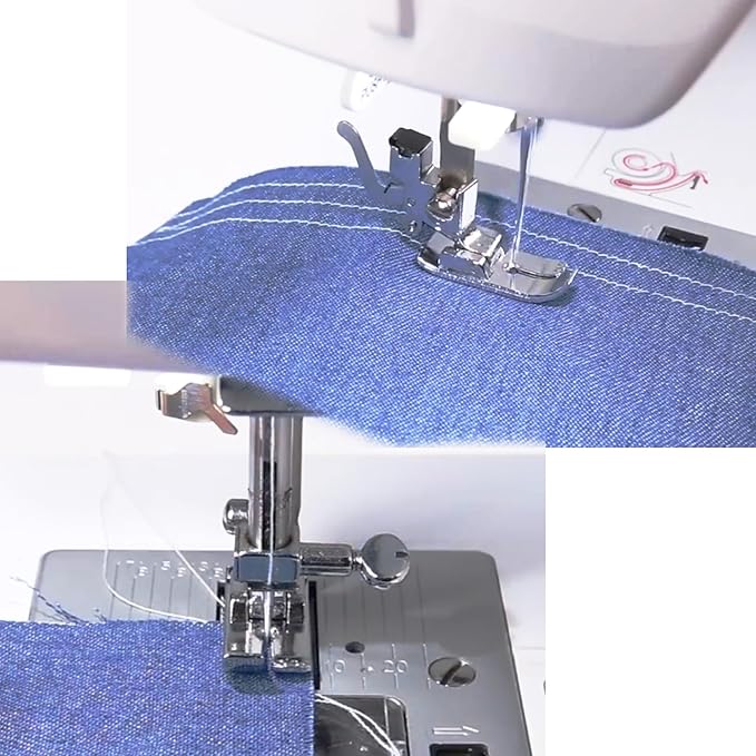 1/4 Inch Straight Stitch Presser Foot 1/4 inch Snap on Foot w/Guide for Low Shank Snap-On Singer, Brother, Janome, Juki, Babylock,More Sewing Machines(Set6-1/4 Straight Stitch Foot)