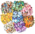 Knaid Butterfly Stickers Set (320 Pieces) Transparent Colorful Butterflies Resin Stickers Decals for Nature Scrapbook Supplies Junk Journal Bullet Journals Planners Laptops Paper Crafts