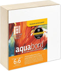 Ampersand Art Supply Watercolor Painting Panel: Museum Series Aquabord, 1-1/2 Inch Cradled Profile, 6" x 6"