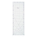 The Quilted Bear Quilting Rulers - Transparent Acrylic Non Slip Quilting, Patchwork & Sewing Ruler with Clear Black Lines & 30, 45 & 60 Degree Angles for Perfect Accuracy & Precision (8.5" x 24")