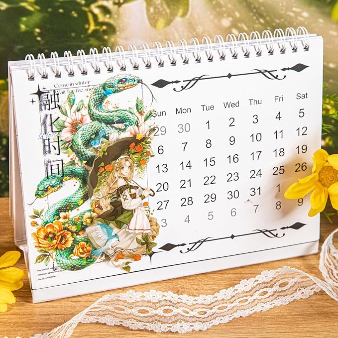 30-Pack Large Holographic Floral Snake Reptile Clear Scrapbook Stickers – Vibrant Serpent Decals with Flowers for Journals, Laptops, Water Bottles, Resin Art Projects