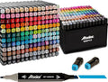 168 Colors Alcohol Markers Set, Dual Tips Blender Art Markers for Drawing, Permanent Sketch Markers for Kids adult coloring, Alcohol Based Markers, Adults Coloring and Artist Illustration.