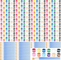Qilery 100 Sets Mini Acrylic Paint Set 1400 Pcs 12 Colors Acrylic Painting Strips 100 Flat Brushes 100 Pointed Brushes for Adults Home Birthday Art Craft Party Favors (3ml)
