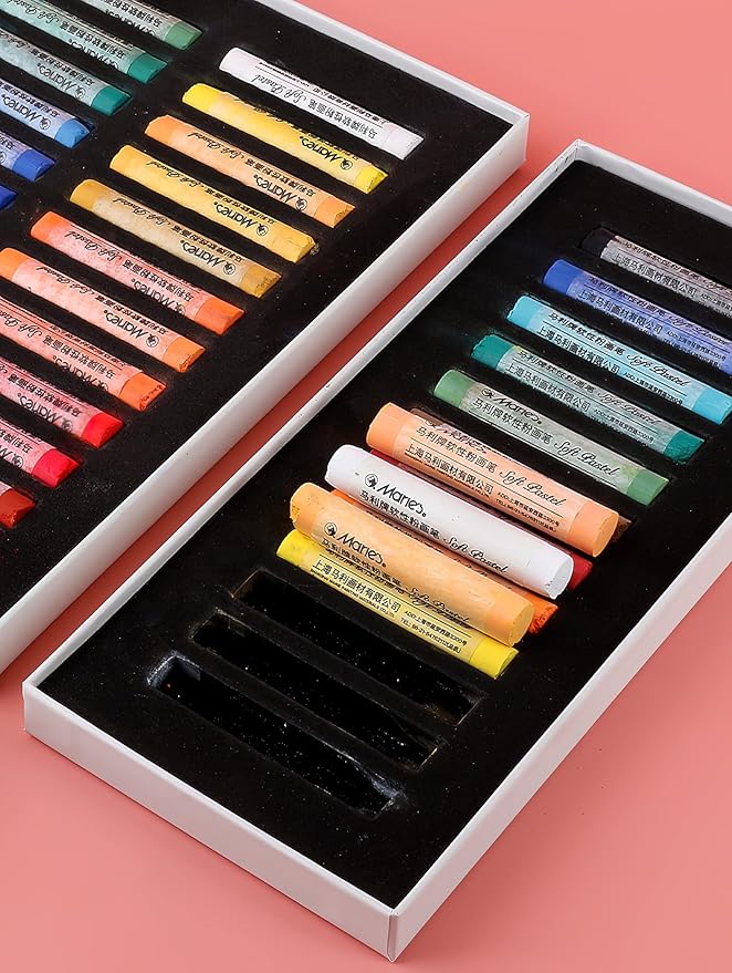 YYMIYU Soft Color Chalk Pastels for Professional Artist 24 Colour