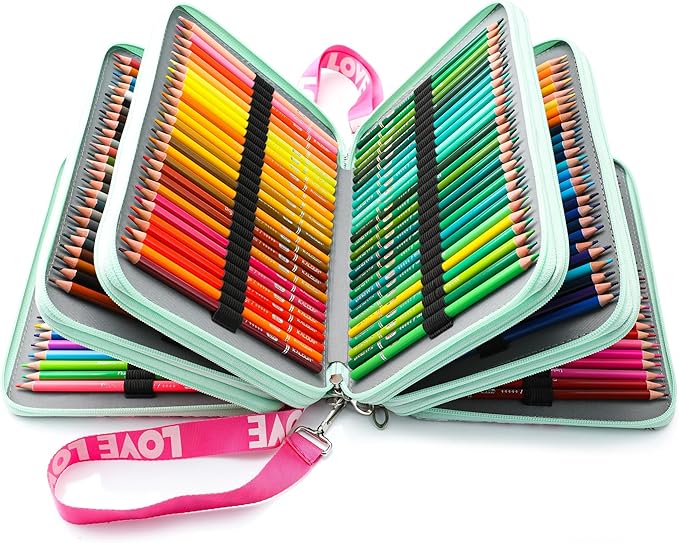 KALOUR 256 Colored Pencils Set for Adult Coloring,Soft Core Pencils for Drawing Blending Shading,Gift for Adults Artist Beginners