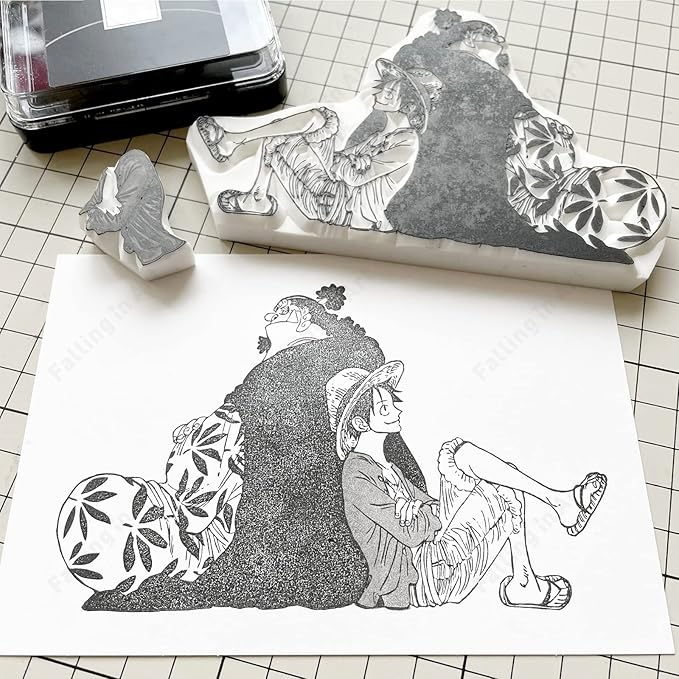 Falling in Art White Rubber Carving Block, 6" x 6" Easy Cut Lino Blocks, Soft Linoleum Block for Printmaking, Stamps, Crafts(2 Pack)