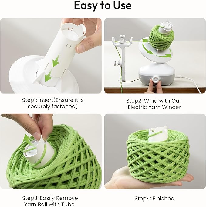 Etcokei 9pcs Yarn Ball Tube for Etcokei Electric Yarn Winder M1, Reusable ABS Yarn Cake Tube for Neat Storage & Tangle-Free Knitting/Crocheting Accessories