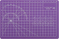 A5 Cutting Mat, Self Healing Sewing Mat, Craft Mat Double Sided 3-Ply Craft Cutting Board for Sewing Crafts Leather Fabric Scrapbooking Project Art Supplies, 8.6“ x 5.9”, Purple