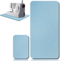 2 Pcs Sewing Machine Muffling Mat Pedal Sewing Mat Reduce Vibrations Noise No Slip Machine Accessories for Quilting(17'' X 36'' and 9'' X 14'',Light Blue)