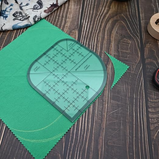Curved Corner Cutter Quilting Ruler,Sewing Ruler,Acrylic Patchwork Quilting Templates Tools