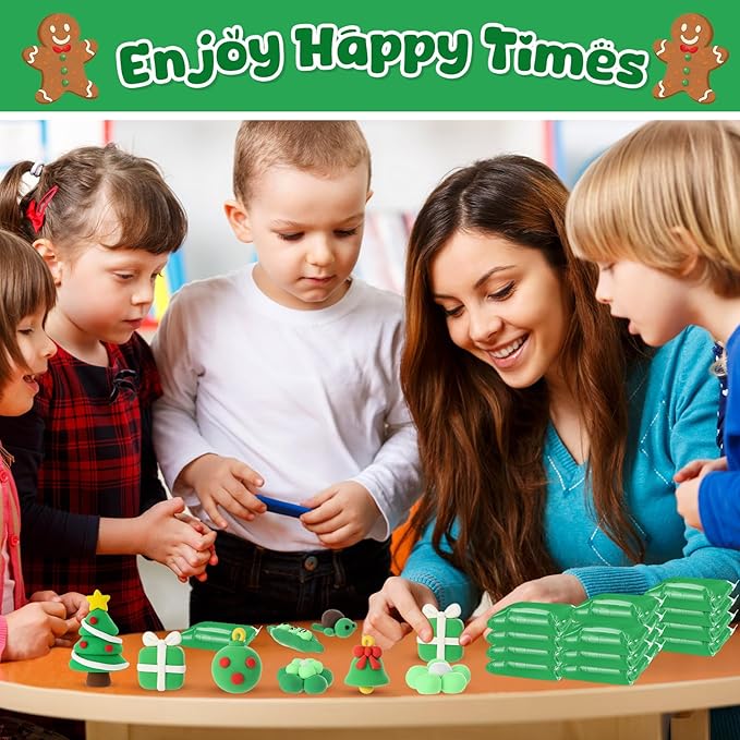 72 Pcs 38oz Air Dry Clay Bulk Modeling Magic Ultra Lightweight Foam Modeling Clay for Kids Adults DIY Gifts Party Arts Crafts and School Project Supplies(Emerald Green)