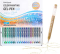 Glitter Gel Pens for Adult Coloring, 54 Colors Special Shining Multi Glitter Gel Pens Colored Set for Drawing, Doodling, Journaling & Creative Art Supplies