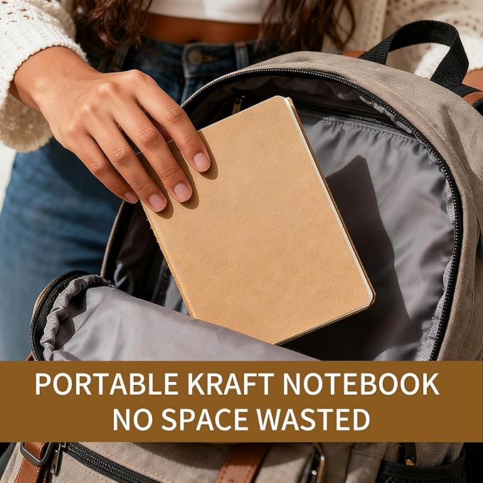 40 Pack A5 Blank Notebooks Bulk, 8 x 5.5 Inches Unlined Paper Subject Sketchbooks for Drawing Writing Work Journal Travel - 60 Pages