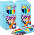 Premium Colored Pencils, Soft Core, 288 Count (Pack of 24), 12 Colors Pre-sharpened Color Pencils Bulk, Back to School Supplies, Classroom Prizes (12)