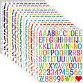 1920Pcs Letter Stickers 20 Sheets Alphabet Stickers 1 Inch Vinyl Self-Adhesive Waterproof Letters Number for Scrapbooking Water Bottles Cup DIY Crafts, Sign, Labels, Notebook, Mailbox, Windows, Doors