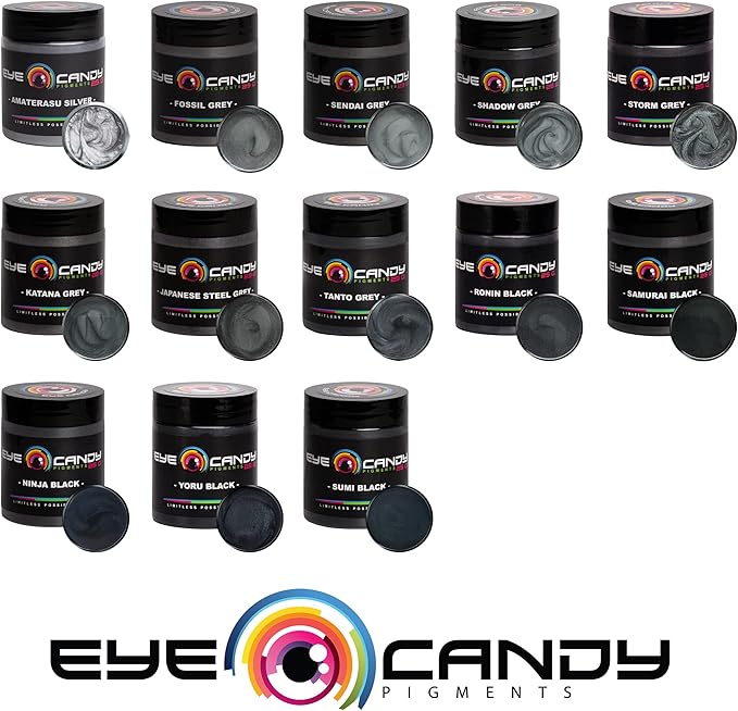 Eye Candy Pigments Premium Silver Mica Powder - Jungin Silver (50gr) - for Epoxy, Resin, Soap, Paint, Woodworking, Acrylic Pouring, Bath Bombs, Fishing Lures - DIY Arts and Crafts Additive