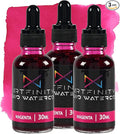 Liquid Watercolor Paint 30 ml Bottle - 3 Pack, Magenta - Vibrant Dye-Based Liquid Watercolor w/Glass Pipette, Fast-Drying, Fine Art Paint for Calligraphy, Airbrushing & Traditional Art