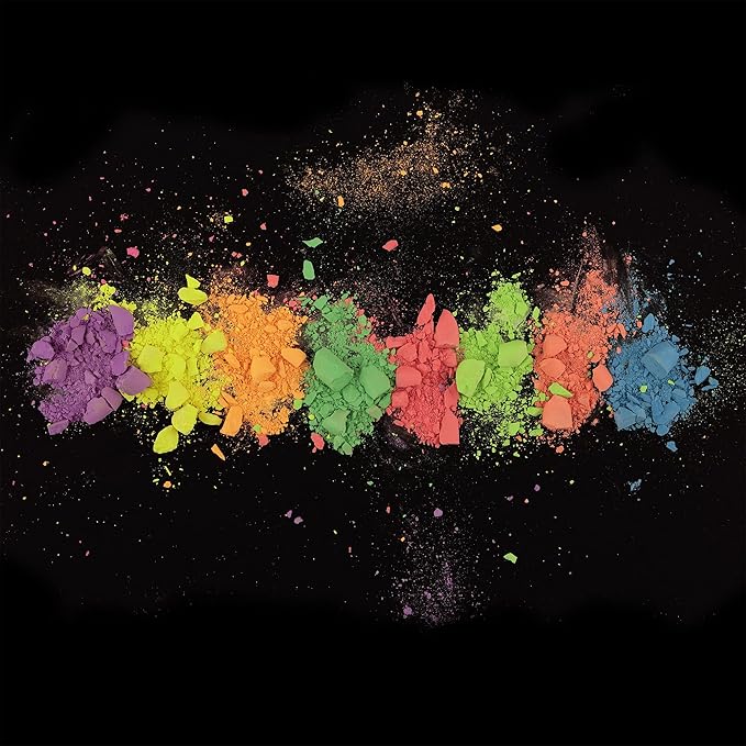 Soho Urban Artist Soft Pastels Set of 10 Bright Fluorescent Neon Colors, Vibrant Pastel Sticks for Art, Drawing, Blending, Layering, Shading