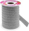 Mandala Crafts 3/4 Inch Single Fold Bias Tape for Sewing, Quilting, Piping, Hemming, Blanket & Quilt Binding – 40 Yards Black White Plaid Fabric Seam Binding Tape