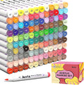 Arrtx Acrylic Markers Anime Series 120 Colors,Brush Tip Acrylic Paint Pens Paint Markers for Rock Painting Glass Wood Stone Fabric,Art Supplies