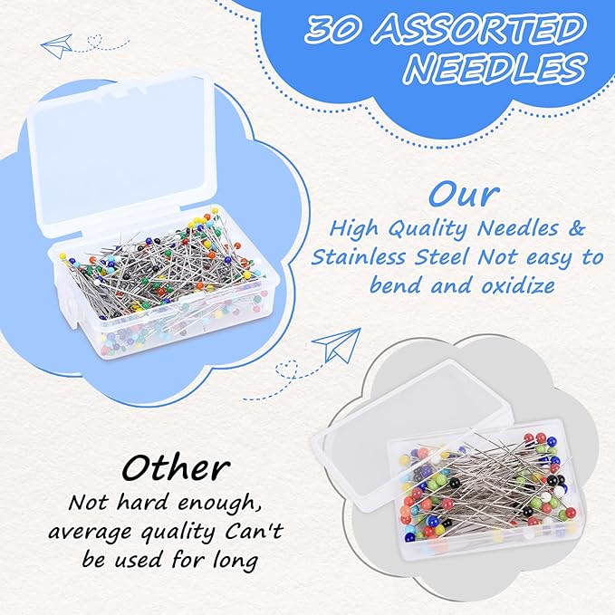eZAKKA 341 PCS Sewing Pin Cushion Kit, Pumpkin Pin Cushion for Sewing Clips Sewing Pins, Needle Threaders, Small Scissors, Seam Ripper Soft Tape Measure for Decoration
