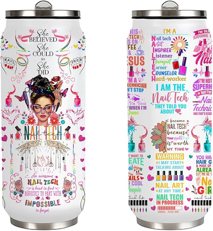 Nail Tech Tumbler Gifts For Women Girls, Gift For Nail Technicians Manicurist,Cosmetologist Beauty Salon Tumbler For Women 17 Oz
