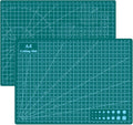 Cutting Mat 9"x12" Self Healing Cutting Mat Size Double Sided 5-Ply Rotary Sewing mat for Crafts Fabric Quilting Hobby Art Clay Precision Scrapbooking Project, A4, Green 2PCS