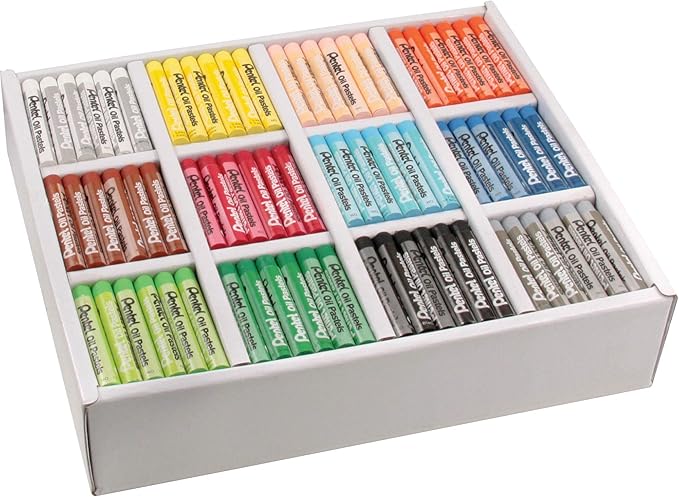 Pentel Arts Oil Pastels, 432 Piece Classroom Size Pack (PHN-12CP)