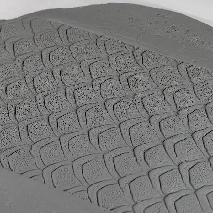 Scales Clay Texture Roller (4") - Seamless Set #02 - Embossing Pattern Roller for Polymer & Ceramic Clay, Pottery & Crafts