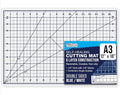 U.S. Art Supply 12" x 18" Self-Healing Cutting Mat 5-Ply - Double-Sided White/Blue Craft Mat, Non-Slip Cutting Mats for Crafts, Sewing, Quilting, Scrapbooking