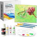 DIY Art Painting Kit for Adults – Learn to Paint Moth with Video Tutorials – 9 Pieces Acrylic Paint Set for Adults –Perfect Christmas Crafts & Holiday Gifts for Art Lovers